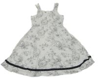 Biele plátenné šaty s kvetmi Red Herring