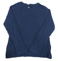 Tmavomodré tričko H&M