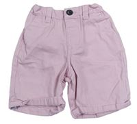 Světlerůžové chino plátěné kraťasy Denim Co.