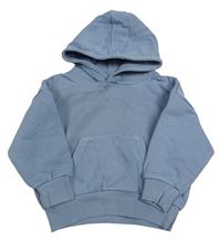 Modrošedá oversize mikina s vreckom a kapucňou zn. PRIMARK
