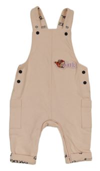 Světlerůžové cargo laclové tepláky s nášivkou TED BAKER