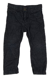 Tmavomodré manšestráky H&M