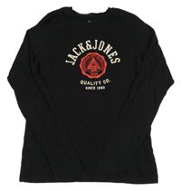 Černé triko s logem JACK&JONES