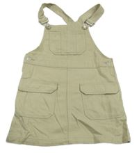 Světlekhaki rifľové šaty H&M