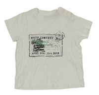 Biele tričko s potiskem známy impidimpi