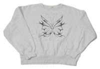 Biela crop mikina H&M