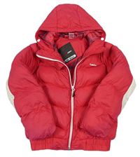 Ružová šušťáková zimná funkčná bunda s kapucňou Decathlon