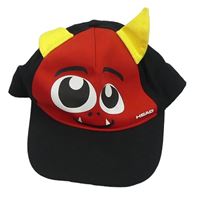 Čierno-červená šiltovka s ďáblíkem Head