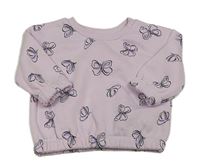 Lila mikina s motýly zn. Primark