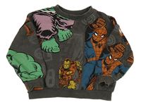 Tmavosivá mikina s Avengers Zara