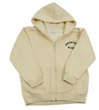 Béžová prepínaci mikina s nápisom a kapucňou