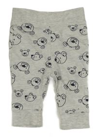 Šedé melírované tepláky s medvědy Dopodopo