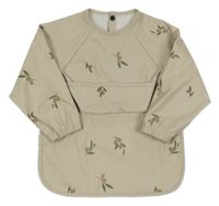 Béžový pogumovaný bryndák s olivami