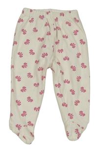 Bílé polodupky s mašlemi