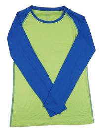 Zeleno-modré spodní funkční triko Crane