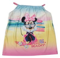 Modro-žlto-ružový plavkový top s Minnie