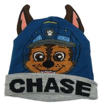 Petrolejovo-šedá čepice s Chasem - Paw Patrol Nickelodeon