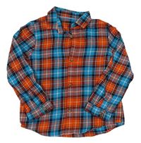 Červeno-modrá kockovaná košeľa Mothercare