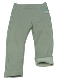 Khaki zateplené legíny zn. Coccodrillo