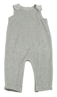 Sivé zamatové na traké tepláky s dinosaurami Next