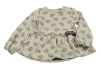 Béžová tepláková tunika s ježkami Mayoral