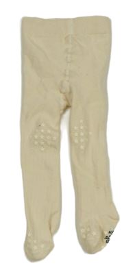 Smetanové protiskluzové punčocháče na lezení 