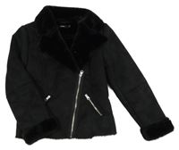 Černý semišový zateplený křivák 