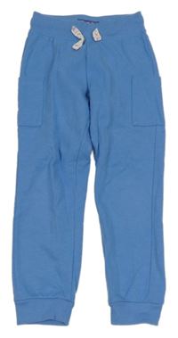 Modré tepláky s kapsami Pocopiano
