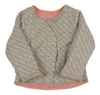 Sivá bodkovaná á obojstranná lehce zateplená prepínaci mikina Liegelind