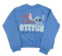 Modrá oversize mikina so Stitchem Nutmeg
