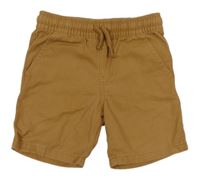 Hnědé plátěné kraťasy F&F