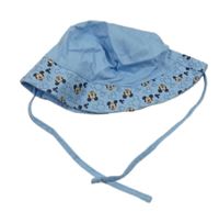 Modrý plátěný klobouk s Mickeym 