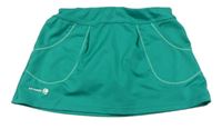 Zelená tenisová sukňa s všitými kraťasy Artengo