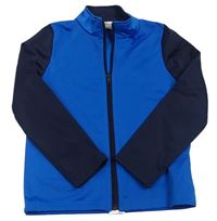 Modro-tmavomodrá prepínaci športová mikina Decathlon