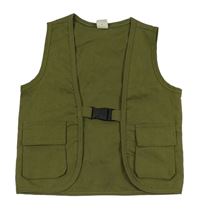Khaki vesta s vreckami Shein