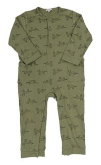 Khaki teplákový overal s gepardy River Island