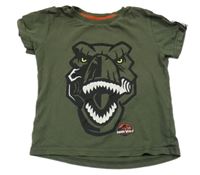 Khaki tričko s dinem - Jurský svět 