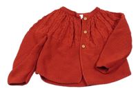 Červený vzorovaný propínací svetr Next