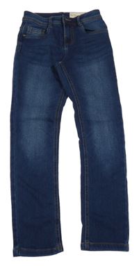 Tmavomodré teplákové skinny fit rifle Pepperts
