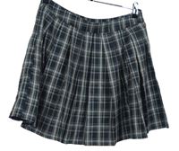 Dámska čierno-sivá kockovaná sukňa Shein