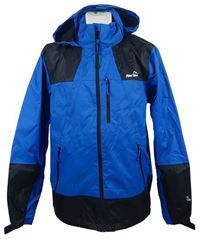 Pánská modro-černá šusťáková outdoorová podzimní bunda s kapucí Peter Storm
