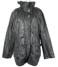 Dámská černá šusťáková podzimní parka s ukrývací kapucí Gerry Weber 