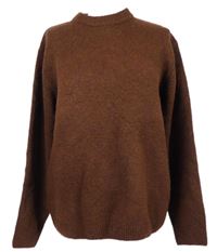 Pánsky hnedý vlnený sveter Primark