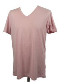 Pánske ružové tričko Next