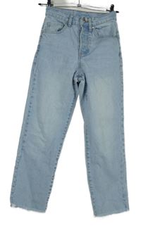 Dámské světlemodré roztřepené kotníkové rifle Amisu 