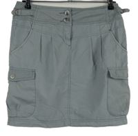 Dámska sivá plátenná sukňa s vreckami s. Oliver