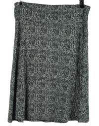 Dámska čierno-biela vzorovaná sukňa Hema