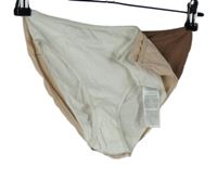 Nové - 3x Dámské světlerůžové + hnědé + bílé kalhotky 