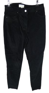 Dámske čierne sametovo/riflové skinny nohavice Coast