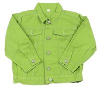 Zelená rifľová bunda